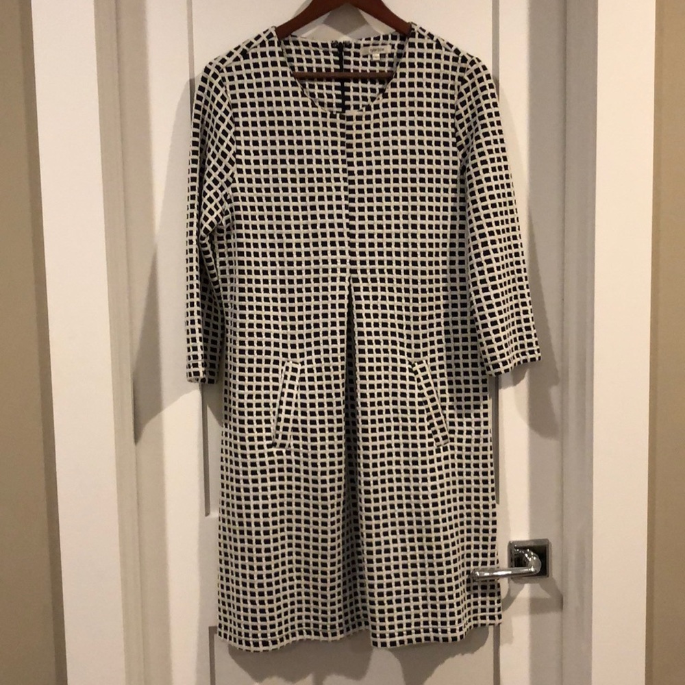 Tyler boe black and white checked dress.